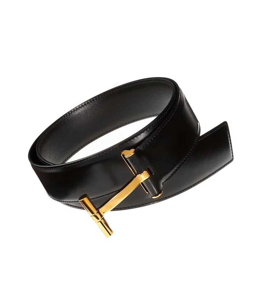 Tom Ford + Classic T-Buckle Leather Belt | Yorkdale Mall