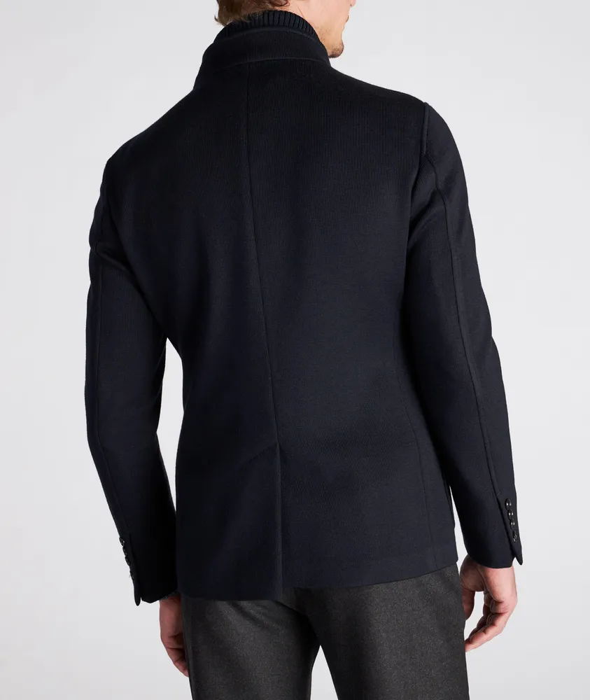 Hectar Wool-Blend Hybrid Jacket