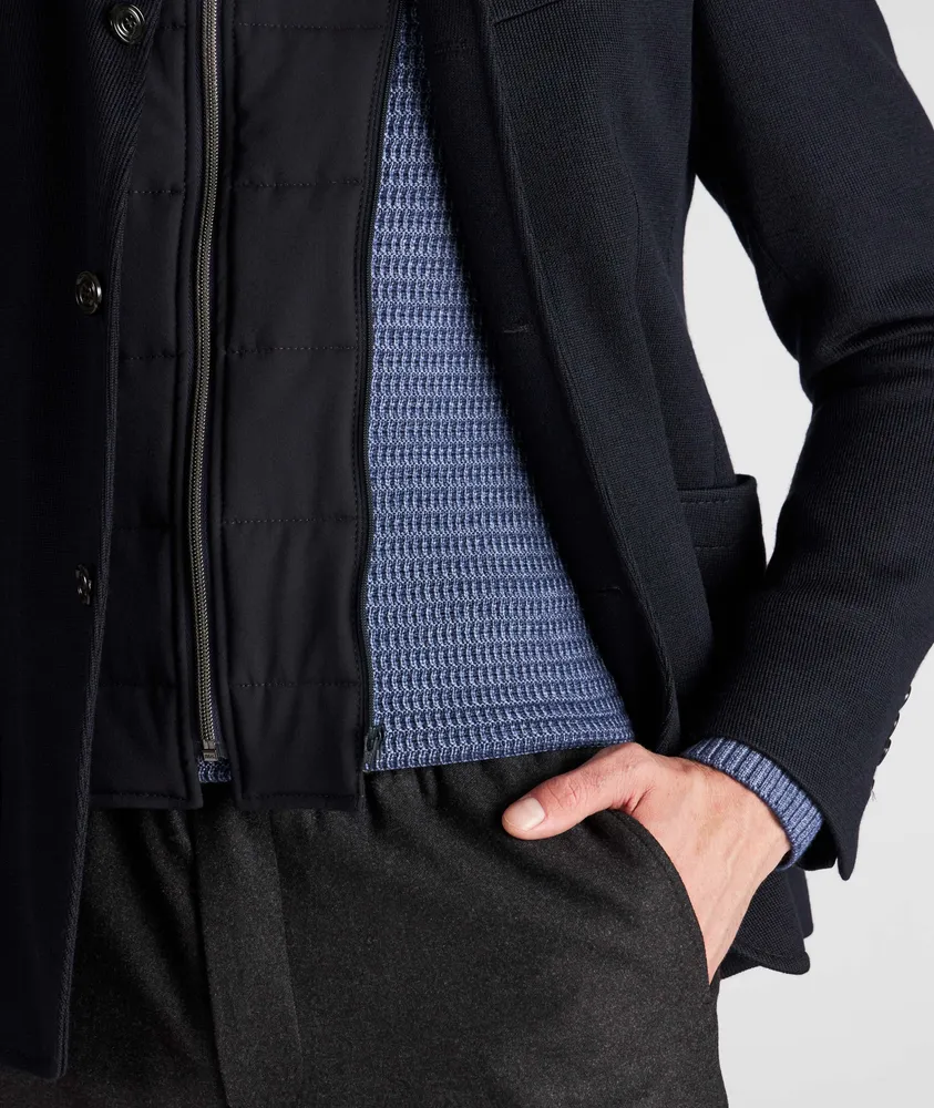 Hectar Wool-Blend Hybrid Jacket