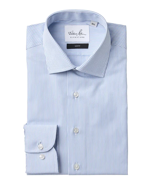 Slim-Fit Bengal Stripe Cotton Dress Shirt