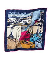 Novelty Print Silk Pocket Square