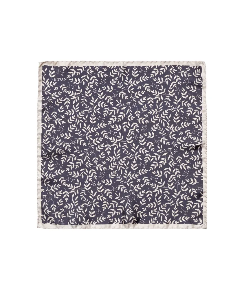 Floral Print Silk Pocket Square