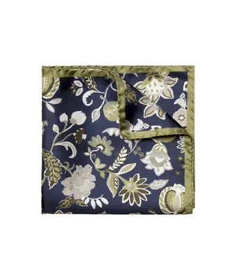 Floral Silk Pocket Square
