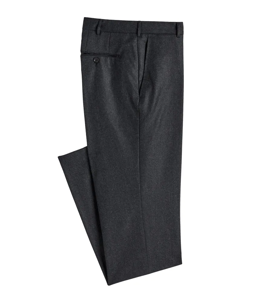 Sartorial Stretch-Wool Flannel Dress Pants