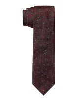 Burgundy Paisley Silk Tie 