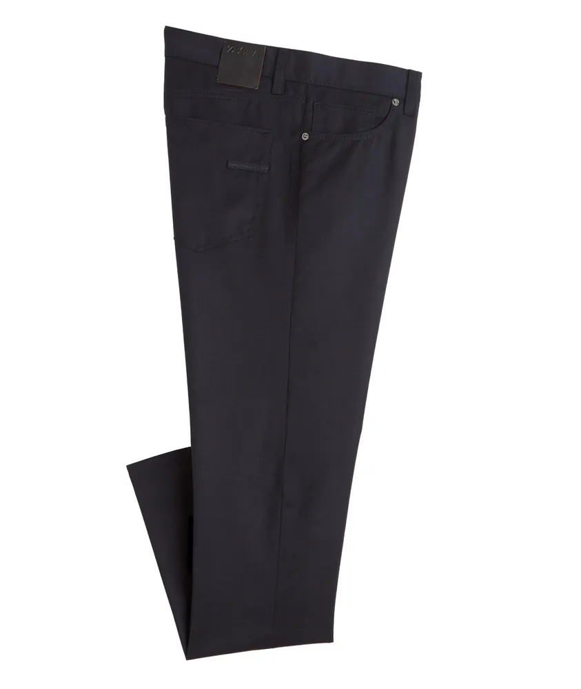 Zegna City Wool Flannel Five-Pocket Pants, Pants