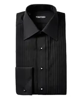 Slim-Fit Cotton Tuxedo Shirt