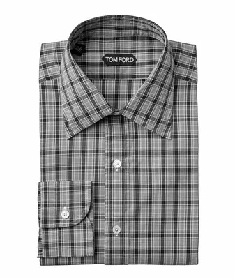 Slim-Fit Check Pattern Sport Shirt