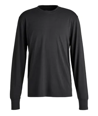 Lyocell-blend jersey T-shirt with Armani Sustainability Values