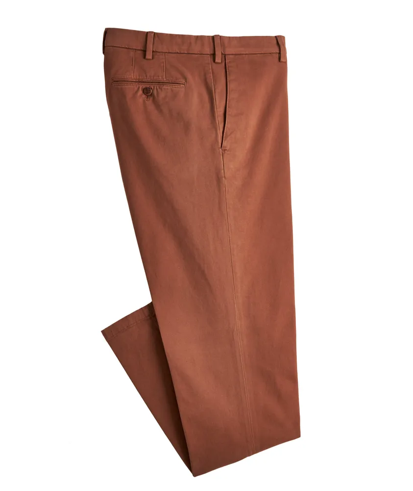 Italian Stretch-Cotton Dress Pant