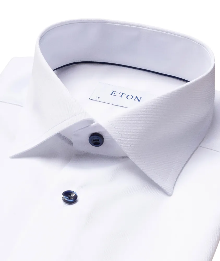 Slim-Fit Twill Cotton Shirt