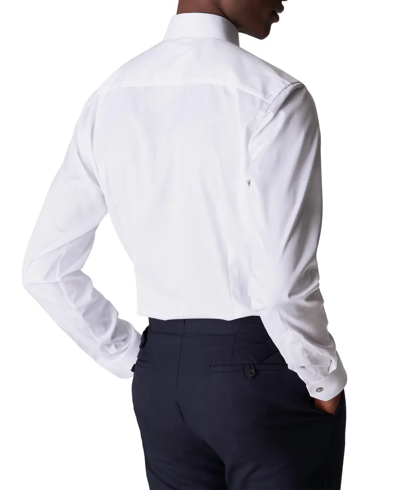 Slim-Fit Cotton Twill Dress Shirt