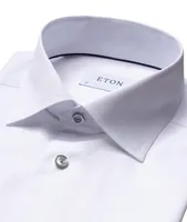 Slim-Fit Cotton Twill Dress Shirt