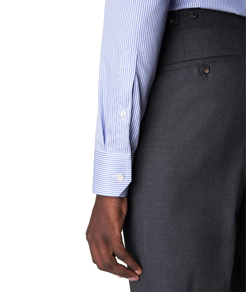 Slim-Fit Striped Cotton Twill Shirt