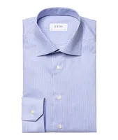 Slim-Fit Striped Cotton Twill Shirt