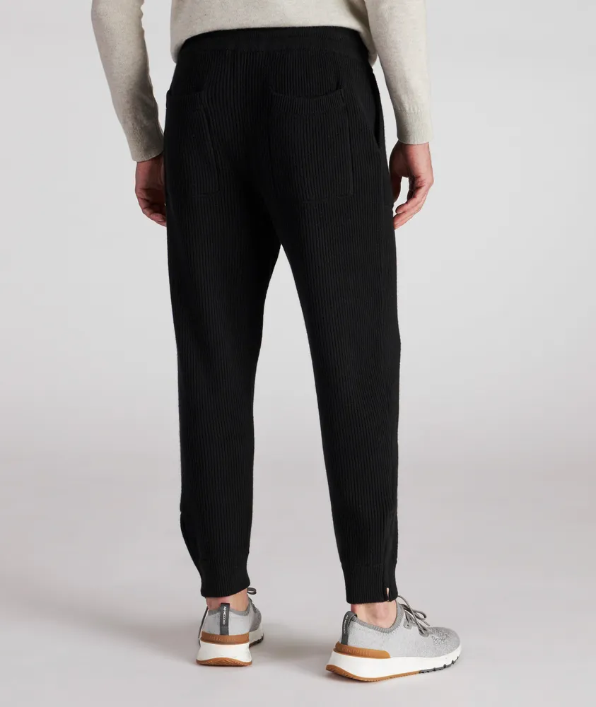 Cashmere Rib Knit Joggers