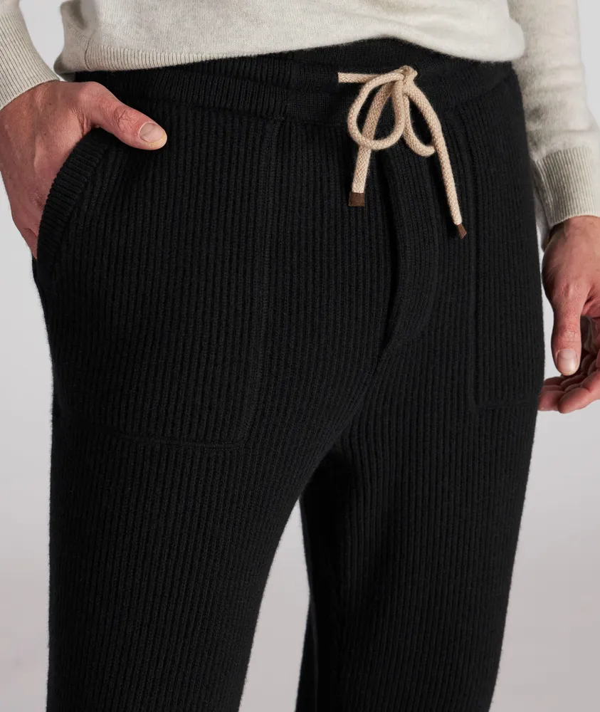 Cashmere Rib Knit Joggers