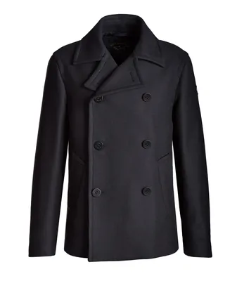 Wool-Cashmere Blend Peacoat