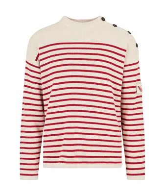 EArctic Sustainable Collection Wool-Blend Striped Jumper