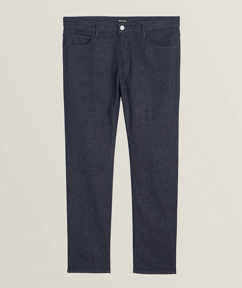 Stretch-Cotton Cashmere Jeans