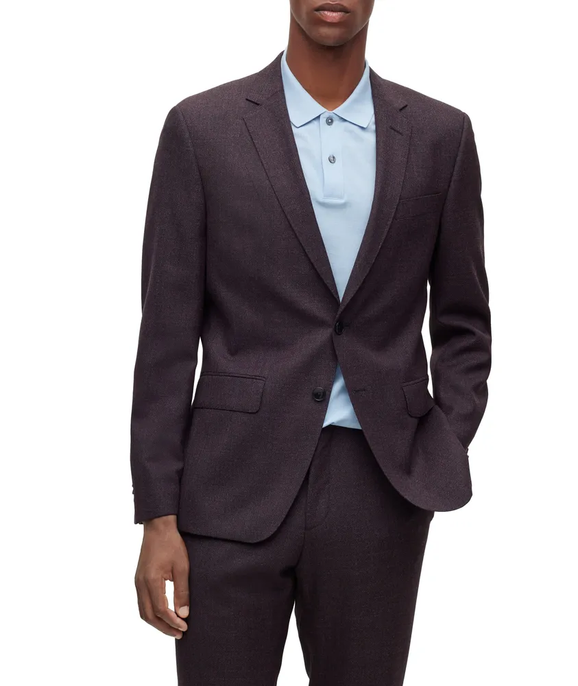 Slim-Fit Virgin Wool  Single-Breasted Jacket