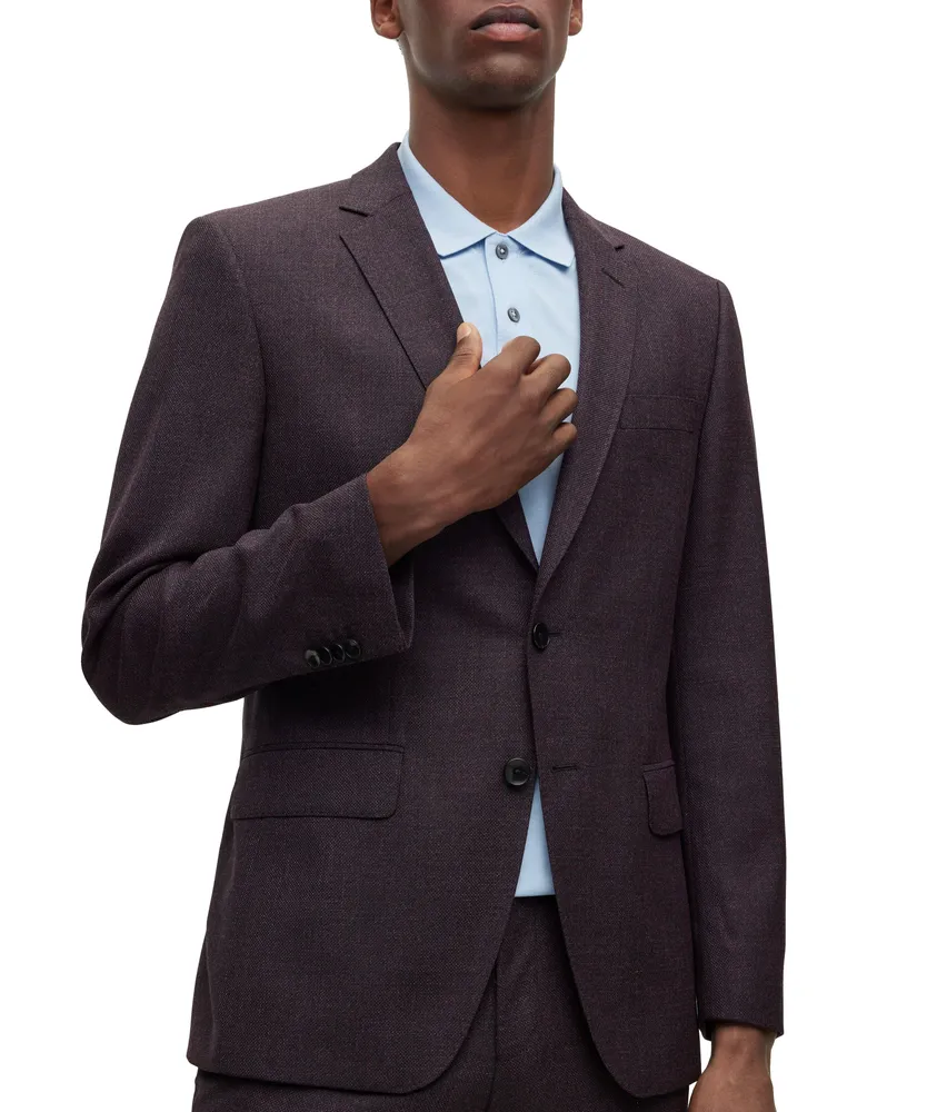 Slim-Fit Virgin Wool  Single-Breasted Jacket