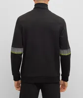 Quarter-Zip Embroidered Logo Sweater