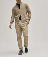 Flat Front Stretch-Cotton Chino Pants