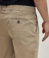 Flat Front Stretch-Cotton Chino Pants