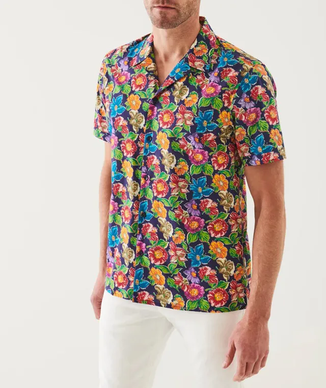 Harry rosen reyn spooner short sleeve tropical printed shirt