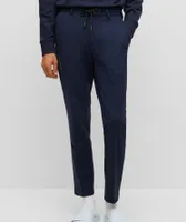 Slim-Fit Stretch Jersey Cotton Dress Pants