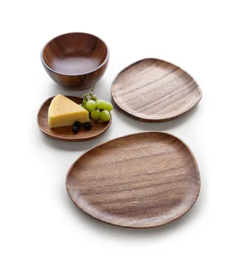Foree Wooden Dinnerware Set