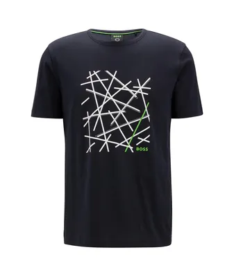 Cotton-Jersey Regular-Fit Logo Artwork T-Shirt