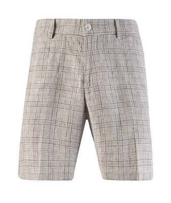 College Linen Chambray Check Shorts