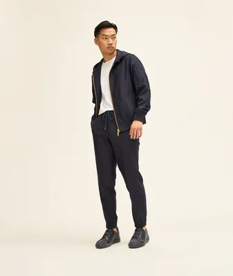 Solid Wool-Blend Sartorial Track Pants