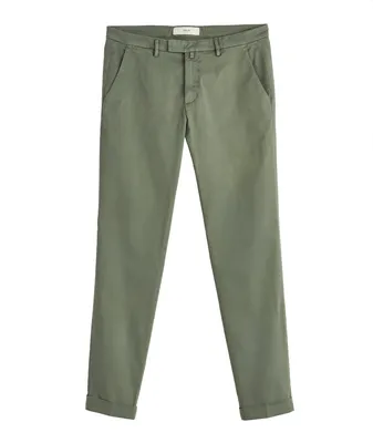 Slim Fit Cotton-Stretch Pants