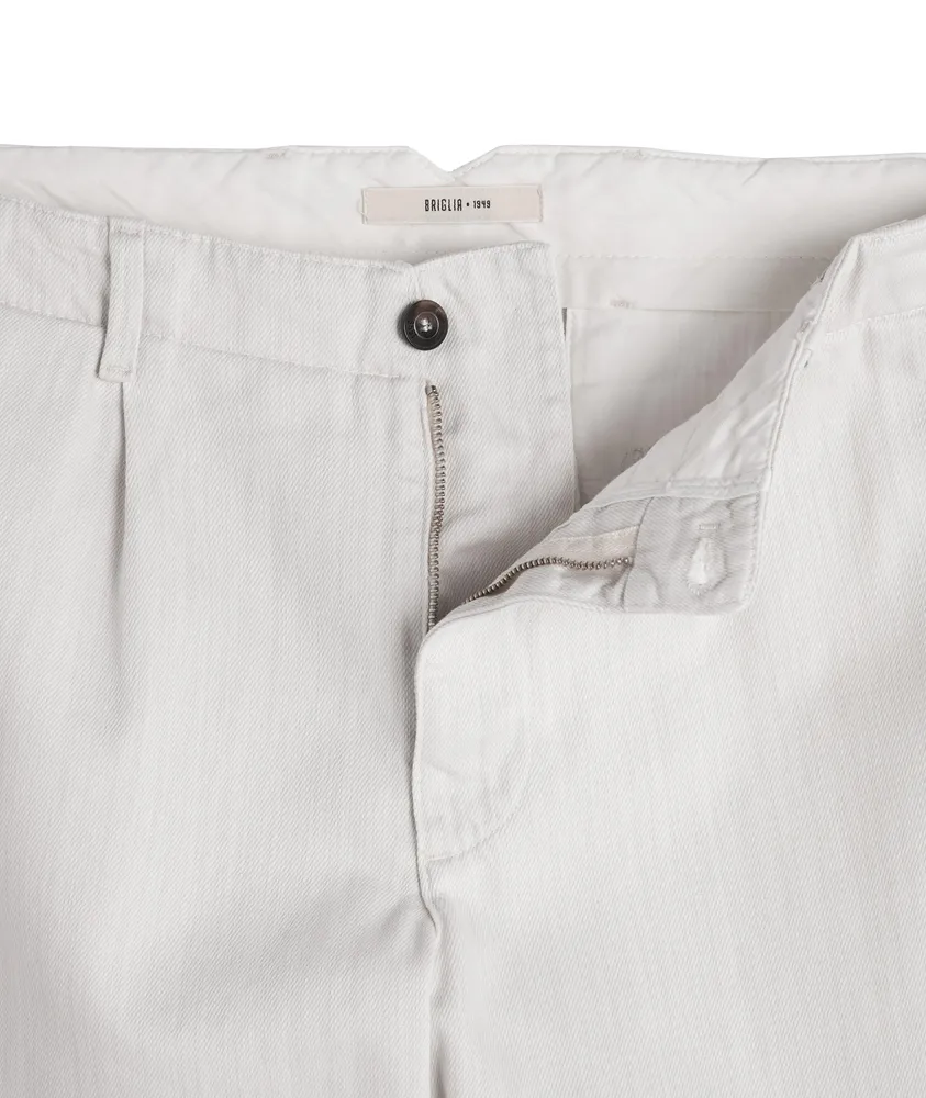 Contemporary Fit Cotton-Stretch Pants