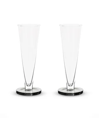 Puck Flute Glasses 2 Pack