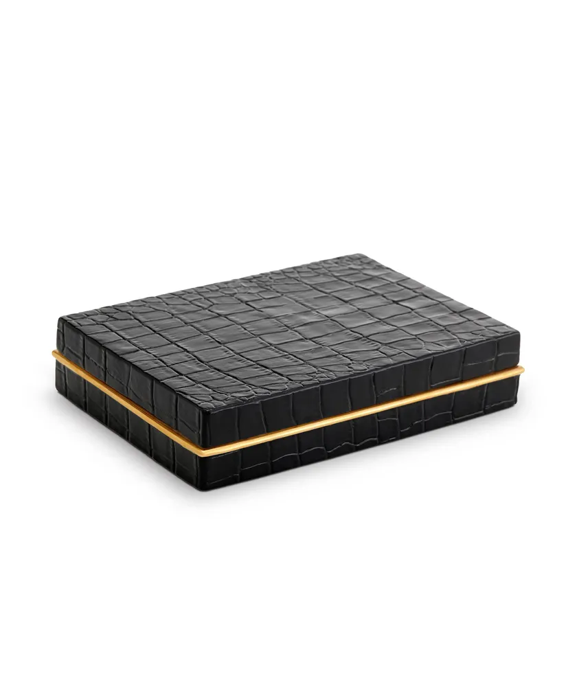 Crocodile Playing Cards Box Set Black