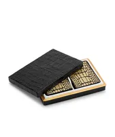 Crocodile Playing Cards Box Set Black