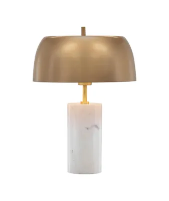 Aludra Table Lamp - White Marble - Gold