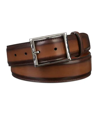Classic Patinated Leather Belt