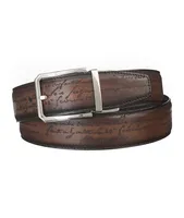 Versatile Scritto Leather 35 mm Reversible Belt