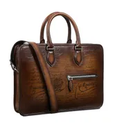 Un Jour Mini Scritto Leather Briefcase