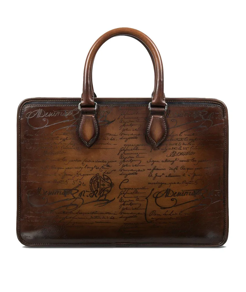 Un Jour Mini Scritto Leather Briefcase