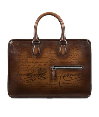 Un Jour Mini Scritto Leather Briefcase