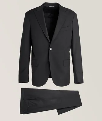 Slim-Fit Solid Stretch Suit