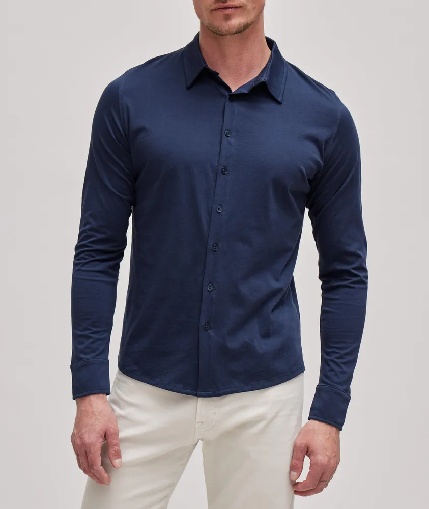 Solid Pima Cotton Sport Shirt