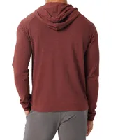 Long-Sleeve Soft Slub Hooded Sweater