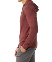 Long-Sleeve Soft Slub Hooded Sweater